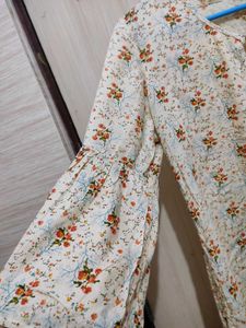 Beautiful Floral Short Kurti