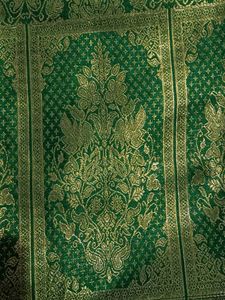 Purple &amp; Green Banarasi Silk Saree