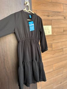 Elegant Black Tiered Dress