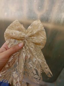 Cream Colour Bow