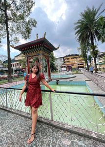 Tokyo Talkies Women Wrap Brown Orange Dress