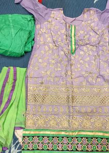 Peacock Colour  Readymade Suit