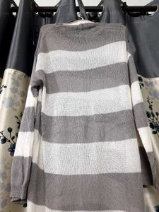 Korean Striped Sweater Dress