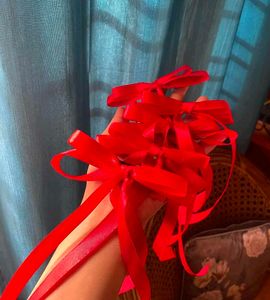 Ribbon Bow Hairclips Set Of 3!