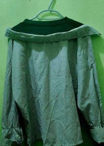 Striped Layered-Look Top