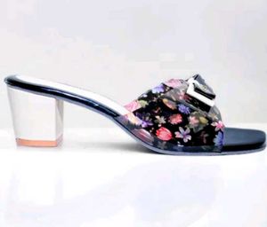 Floral Heels with Bow