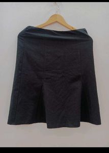 Black A-Line Mini Skirt