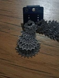 Heavy Oxidised Ear Rings