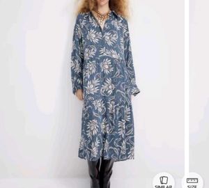 H&amp;M Floral Print Midi Dress