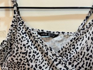 Y2k Leopard Printed Crop Top