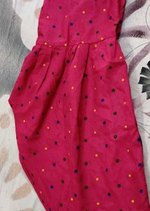 Pink Polka Dot Salwar Pants