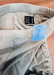 SHEIN Drawstring Knot Side Marled Shorts