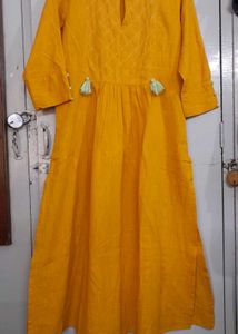 Idalia Yellow A Line Kurta Set