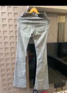 Flared Grey Jeans