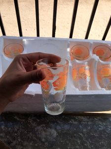 CrockeryLemon Set One Jag And 7 Glass