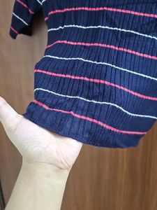 Striped Knit Top