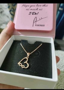 Giva Rose Gold Infinity Heart Necklace