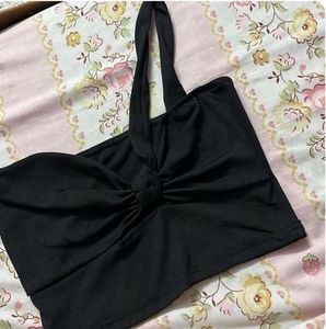 Bow One shoulder Top 🖤