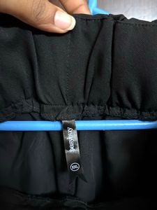 Black Belted Wide Leg Pants