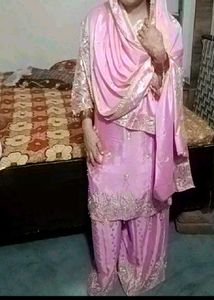 Elegant Pink Kurta Set Xxl