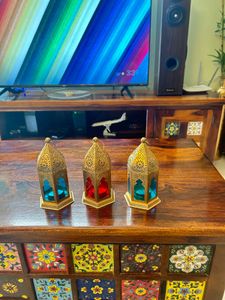 Almost New 3 Morrocan Design Candle Holder