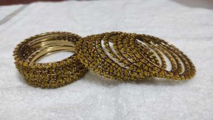 Mustered Beaded Bangle Set