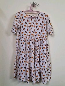 Leaf Print Dress