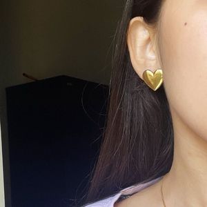 Heart Studs Anti-tarnish