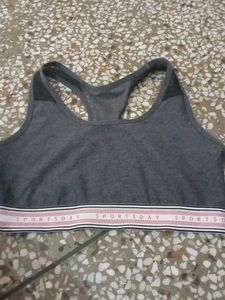 Gray Sports Bra