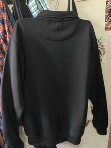 Black Zip-Up Jacket with rib