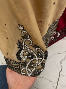 Elegant karishma kapoor inspo Embroidered Saree