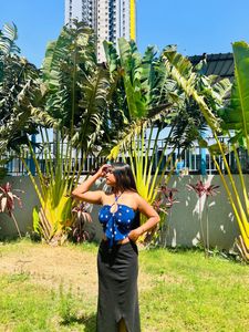 Designer Halterneck Crop Top