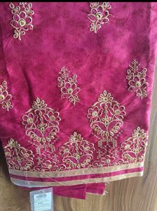 Pink  Suit Dress Material Only Kurti Fabric