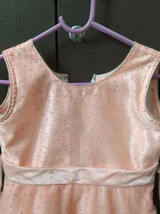 Girls Peach Colour Frock.Size -22
