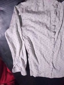 Patterned Long Sleeve Button Down