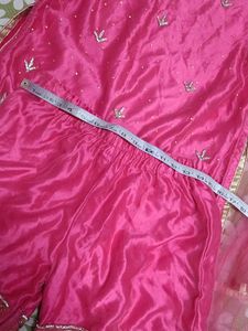 Pink Embroidered Sharara Suit