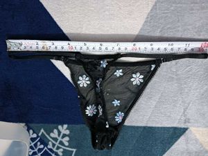 Floral Mesh Thong🖤hot