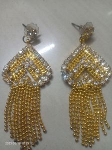 1gm Gold Necklace &amp; Earrings Set