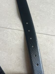 Mens Black Leather Belt