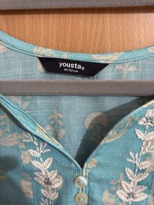 Elegant Blue Printed Kurta