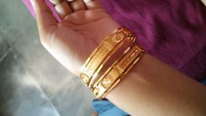 Gold-Plated Bangle Set