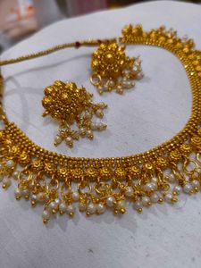 Women Gold Plated Ethnic Jwellery Set