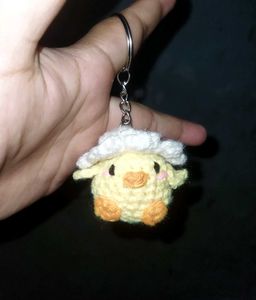 Crochet Chicken Keychain