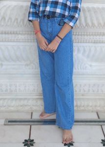 Blue Straight Jeans