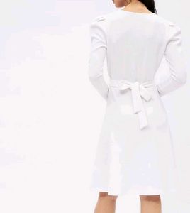 Elegant White Wrap Dress...