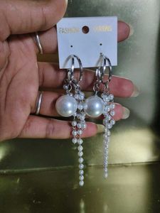 Drop beads beautiful pearl earrings