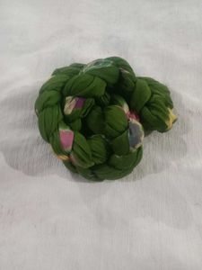 Green Braided Scarf