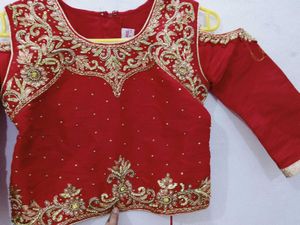 Red &amp; Gold Lehenga Choli