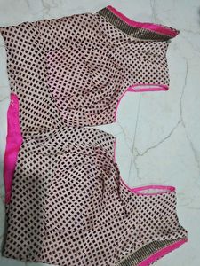 Pink Embroidered Saree
