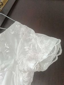 White And Blue Cinderella Dress Stitched